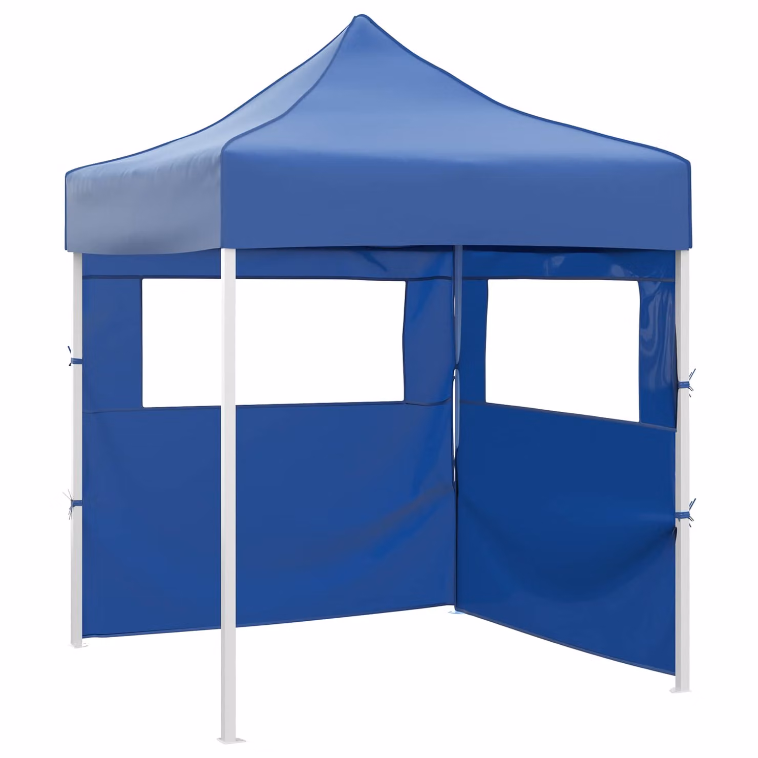 Tenda Party vidaXL in tessuto Oxford e acciaio, colore blu, L/P/H: 200 x 200 x 315 cm