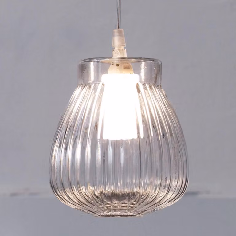 Karman Lampada a sospensione Ceraunavolta, dimmerabile, Chiaro / Trasparente, Soggiorno / Sala da pranzo, Vetro, Design, Lampada a sospensione