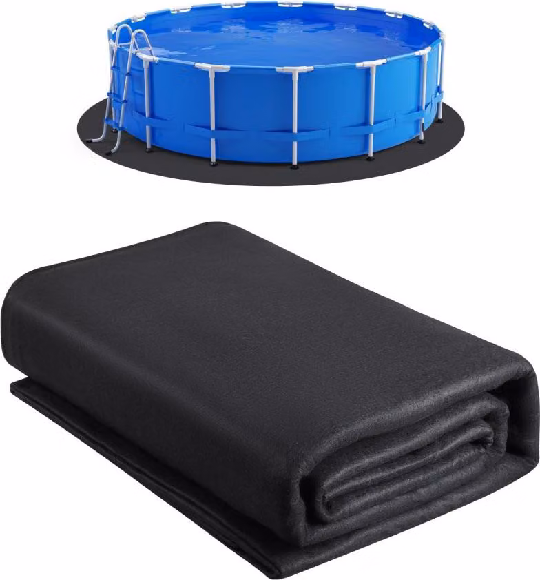 Sottotappeto per piscina Tappeto di protezione per piscina fuori terra rotonda 3,6 m - Tappeto per piscina telonato - Protezione contro i danni