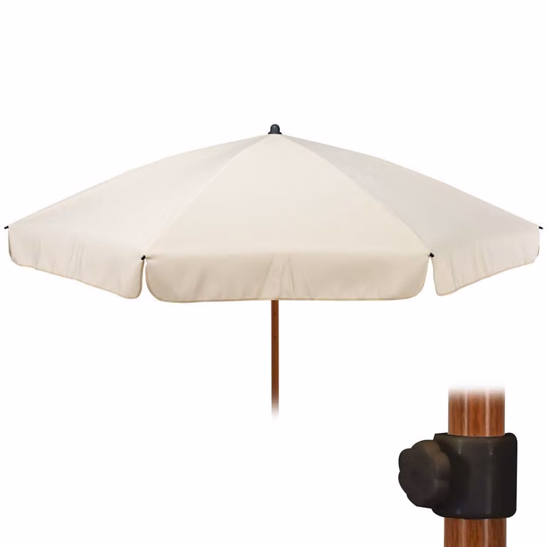 Ombrellone da giardino STRANDSCHIRM 200 cm regolabile in altezza color CREMA