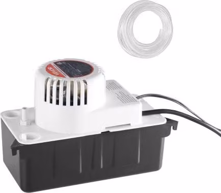 Pompa di scarico condensa automatica VEVOR con interruttore a galleggiante e tubo da 6 m, serbatoio da 1,89 l, colore bianco