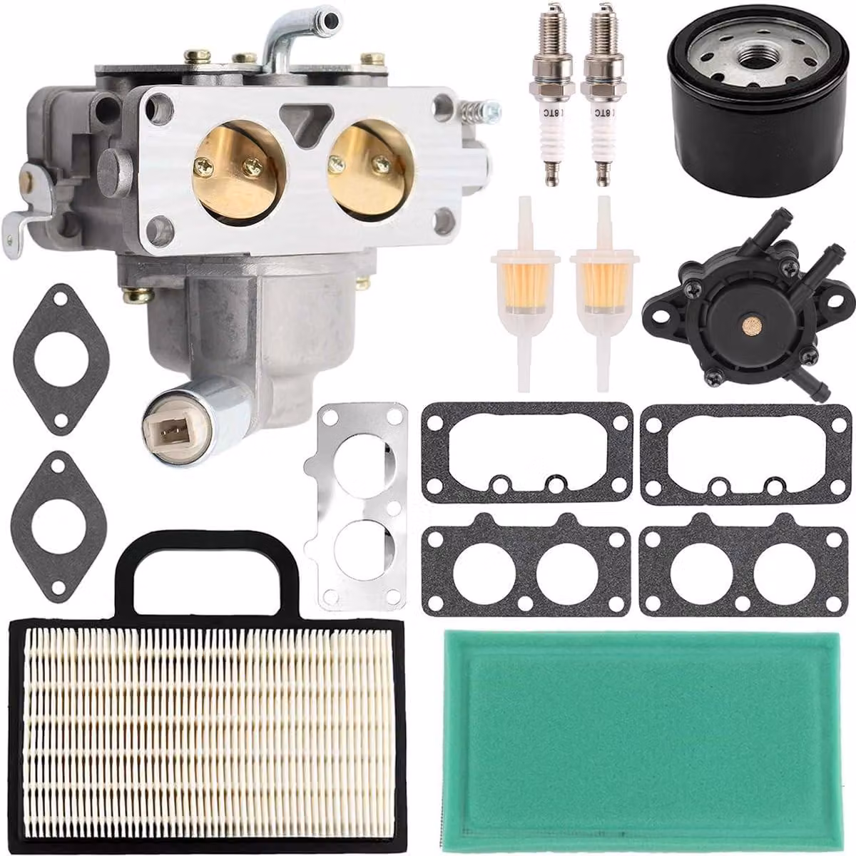 Solidchoice - carburatore - compatibile con Briggs and Stratton - per motori bicilindrici a V da 20-25 cavalli - ricambio - macchinari da giardino - componenti per motori