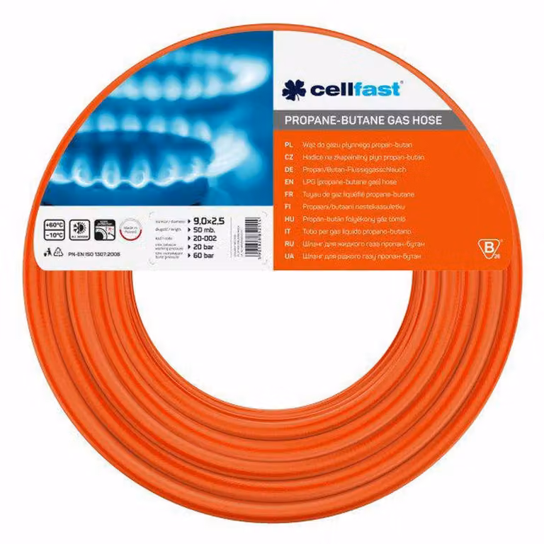 Tubo flessibile per propano-butano Cellfast 9Mm*50M