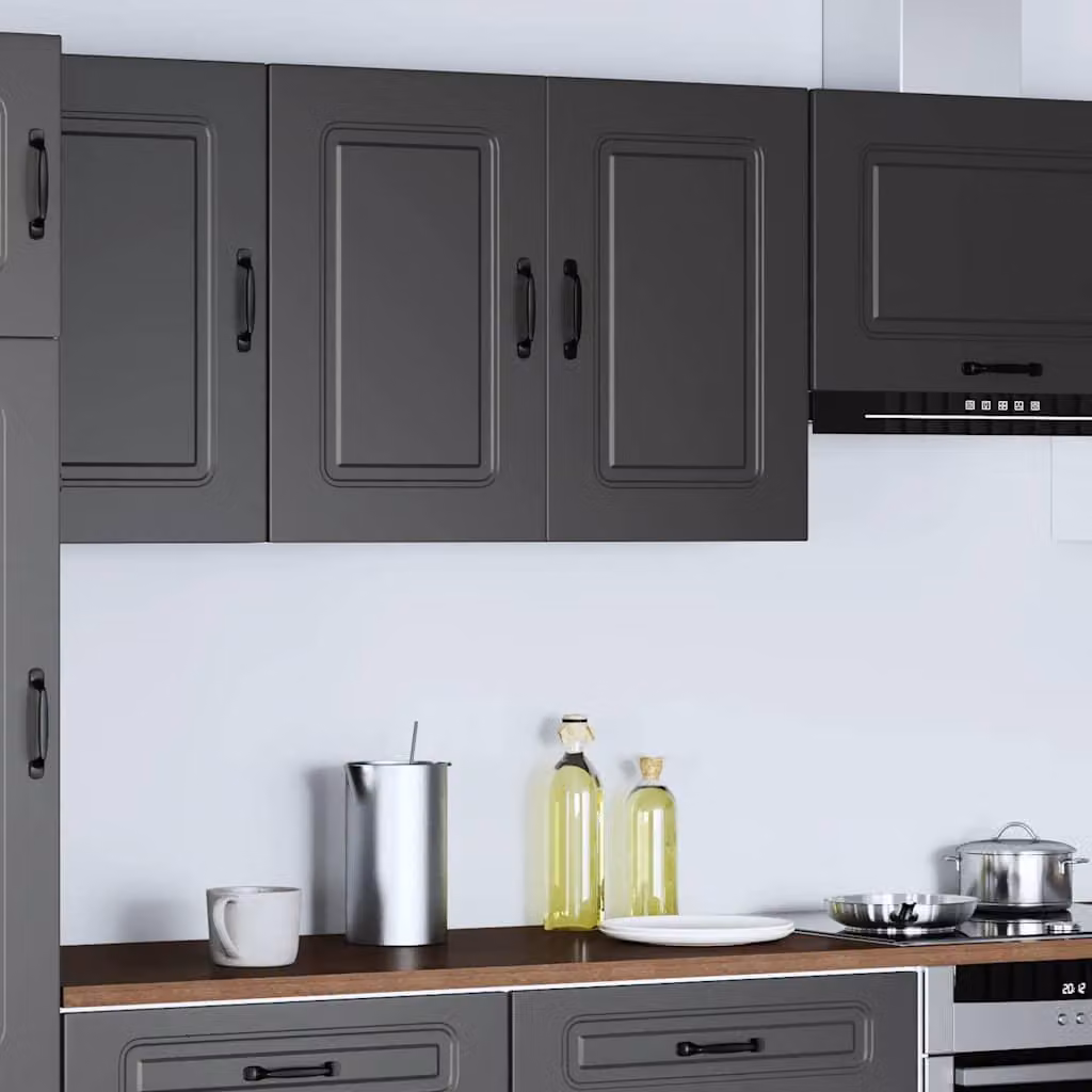 Pensile da Cucina Kalmar Nero in Legno Multistrato