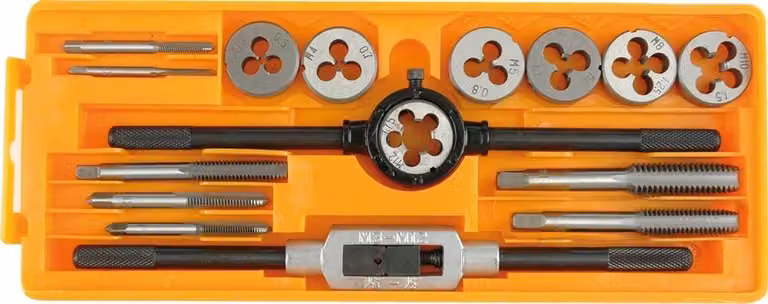 Set di punte per maschiatura e ganasce rotonde M3 - M12