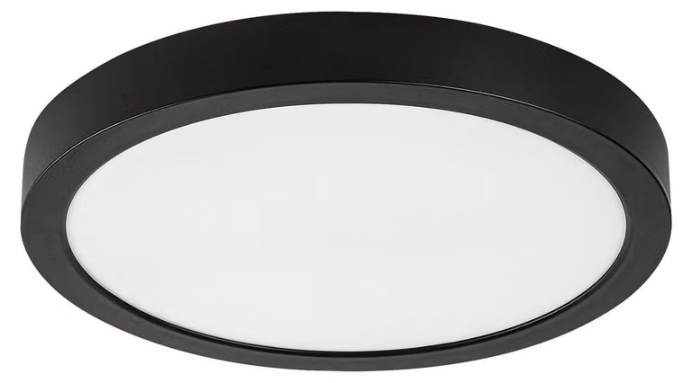 Rabalux Lampada da soffitto a LED nera Shaun Plus rotonda 300 mm 30 W IP44 75076
