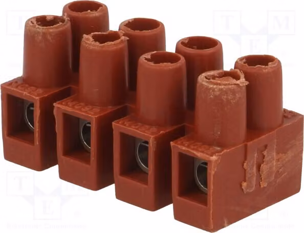 5 barre di collegamento, sezione 2,5 mm², numero di poli: 4, tipo di connessione: morsetto a vite, numero di morsetti: 8, modello: BM 92FS4, tensione nominale: 250V