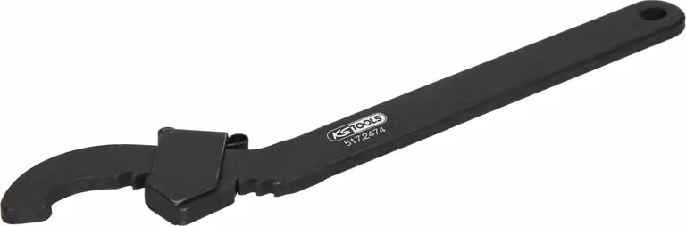 KS TOOLS Chiave a gancio regolabile con naso 45 - 90 mm - 517.2475