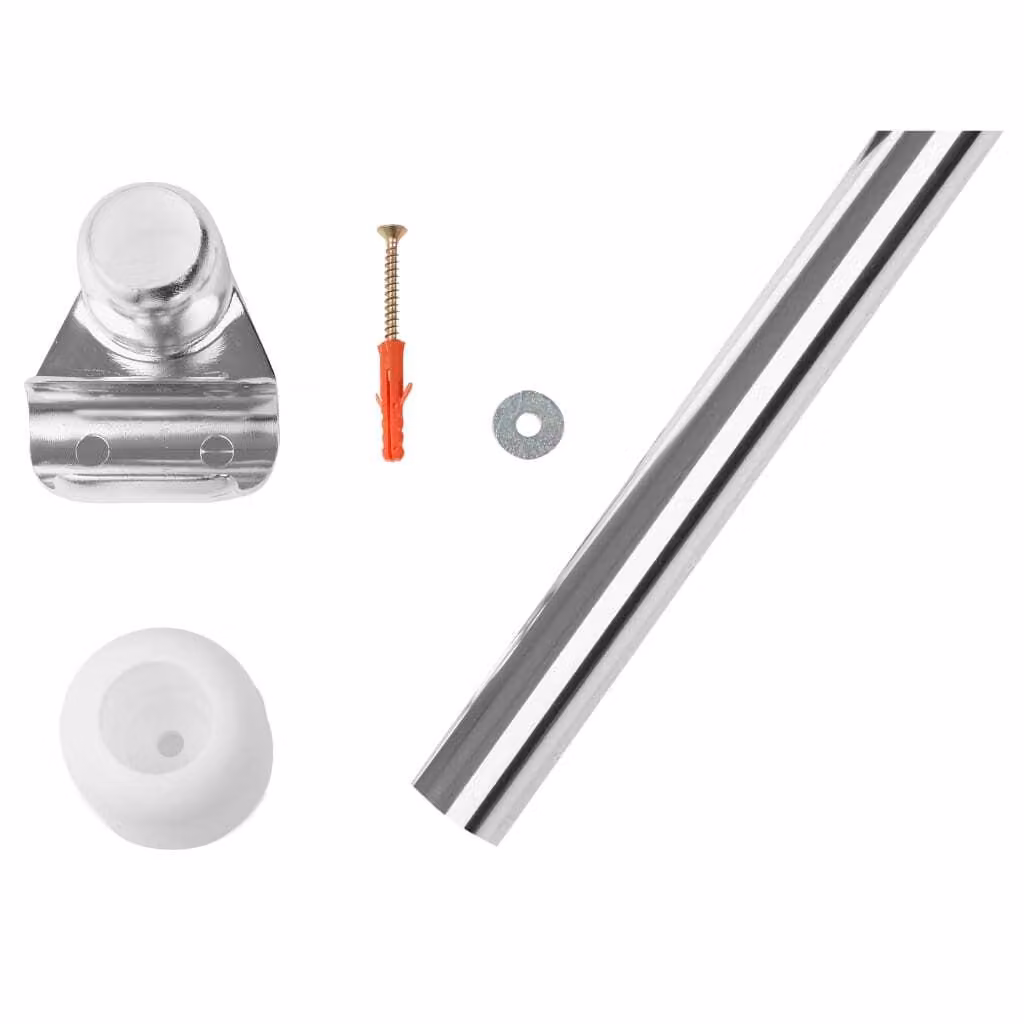 RIDDER supporto per tenda doccia cromo 55 x 2,5 x 2,5 cm