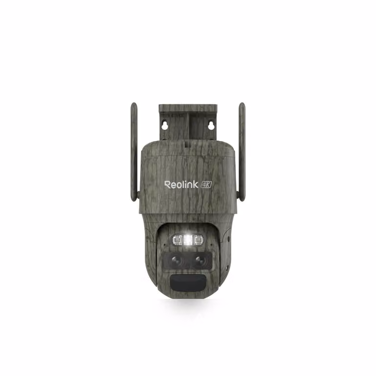 Reolink TrackMix LTE-C, telecamera di sorveglianza a doppio obiettivo con batteria 4K 8MP 4G LTE, zoom e tracciamento automatico, rilevamento intelligente, zoom ibrido 6X, visione notturna