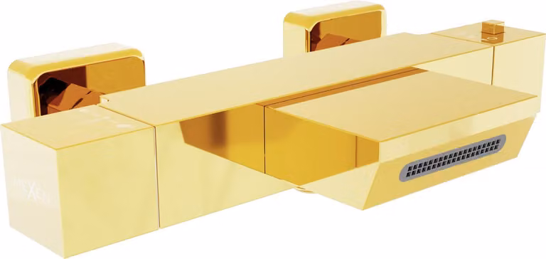 Mexen Cube rubinetto termostatico per vasca, dorato - 77360-50