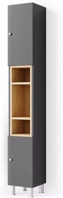 Mobile bagno alto Aquis Vicco Antracite L/P/H: 30 x 30 x 190 cm