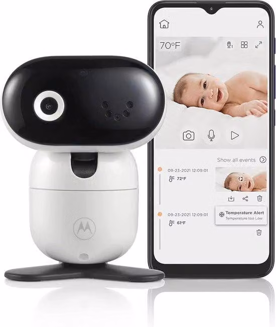 Telecamera di sicurezza per neonati - Immagini ad alta risoluzione, visione notturna, comunicazione e controllo tramite app intelligente - Perfetta per monitorare i neonati nella loro cameretta