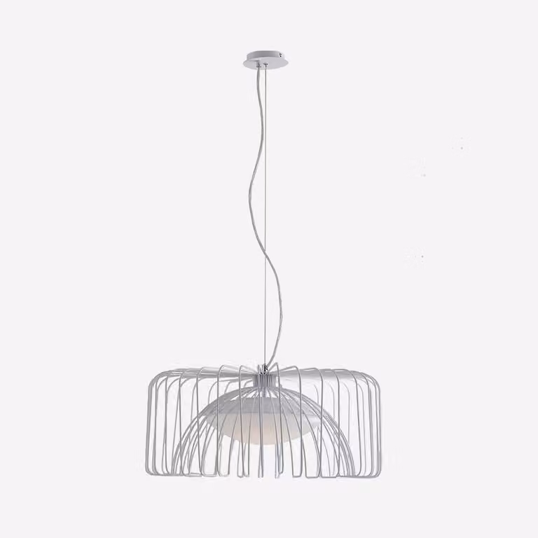 Lampada a sospensione LED Lutec Cougar Bianca LED-COUGAR-BCO Rotonda
