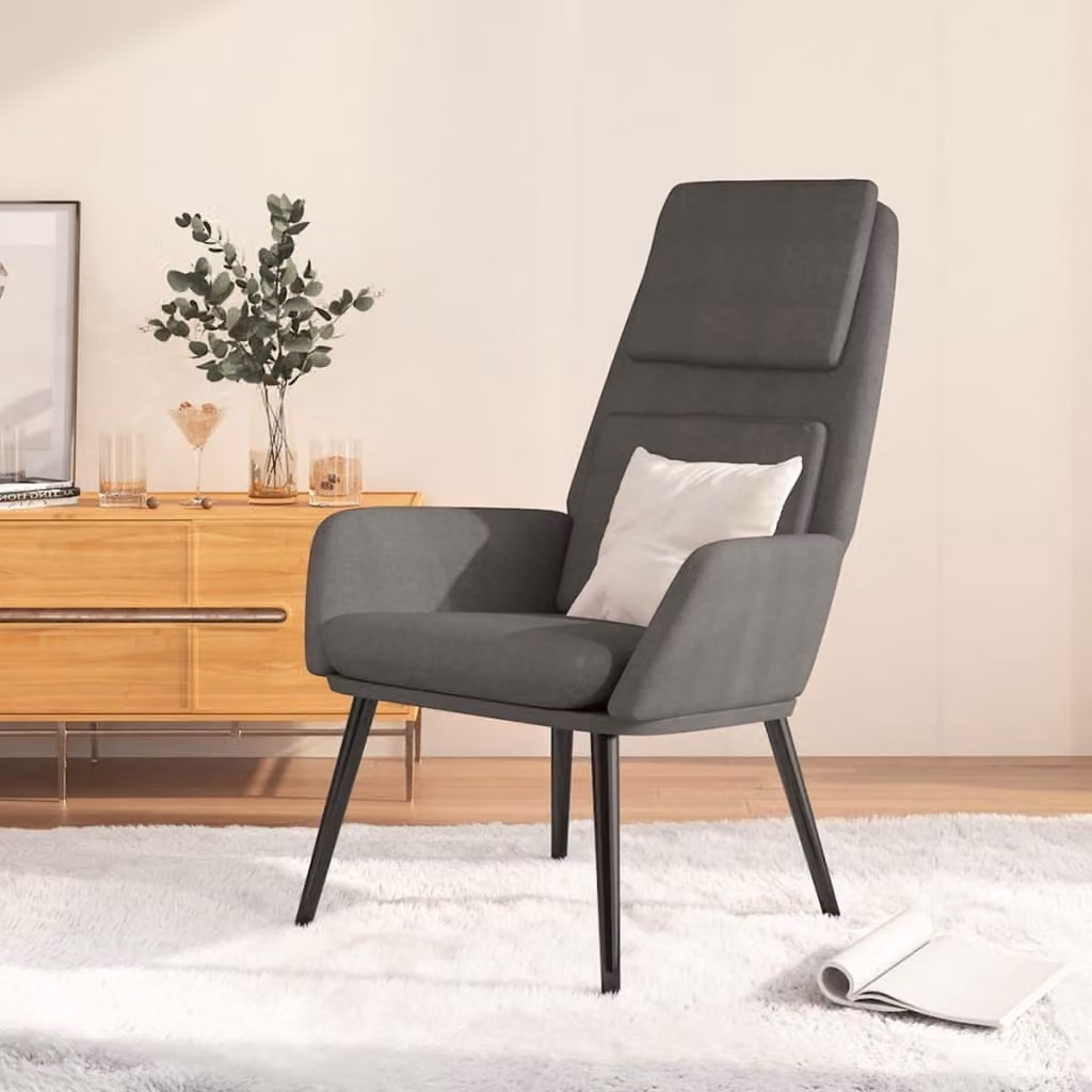 Maison Exclusive - Poltrona relax in tessuto grigio chiaro