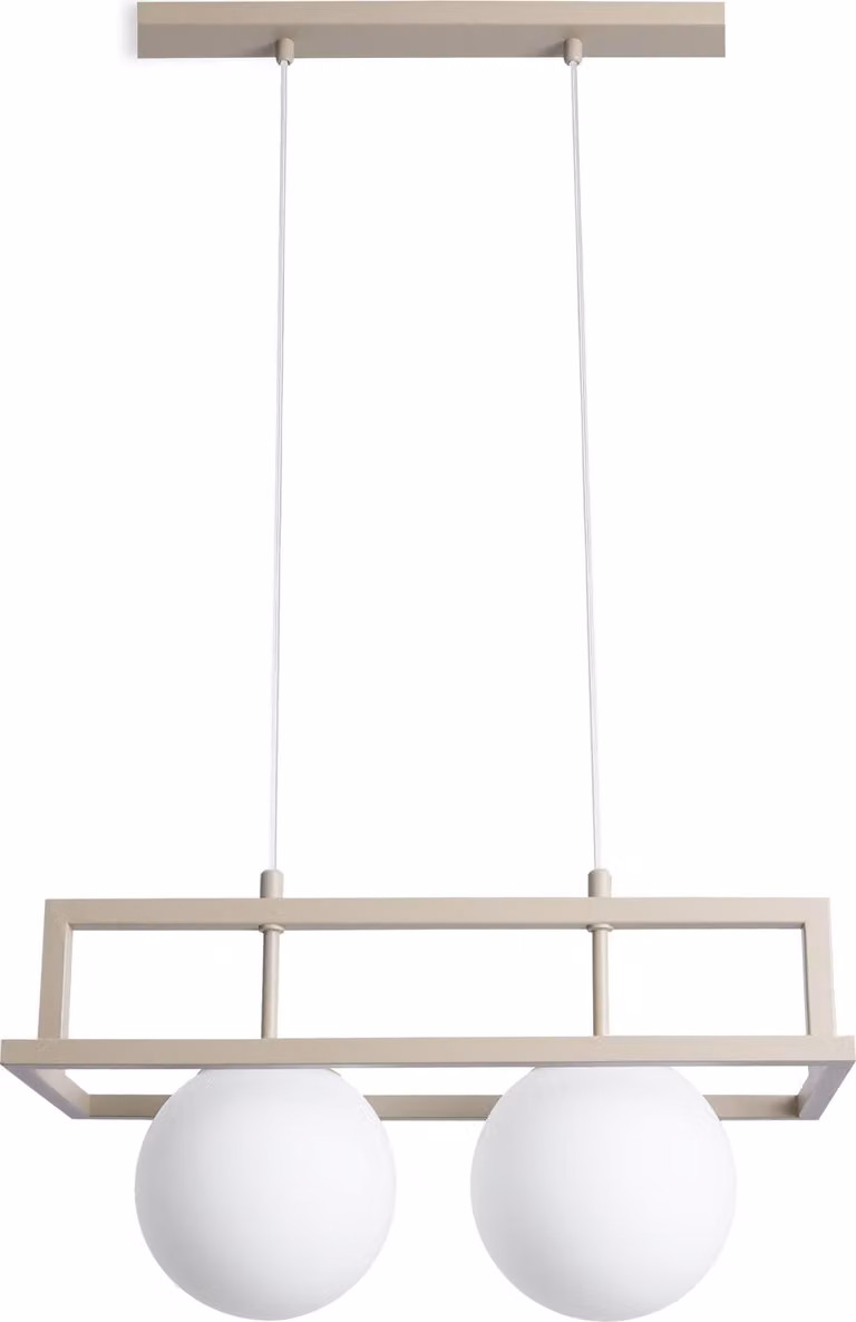 Lampada da soffitto Celeste cashmere-oro a 2 luci con paralumi bianchi E14 – elegante illuminazione da soffitto per il soggiorno