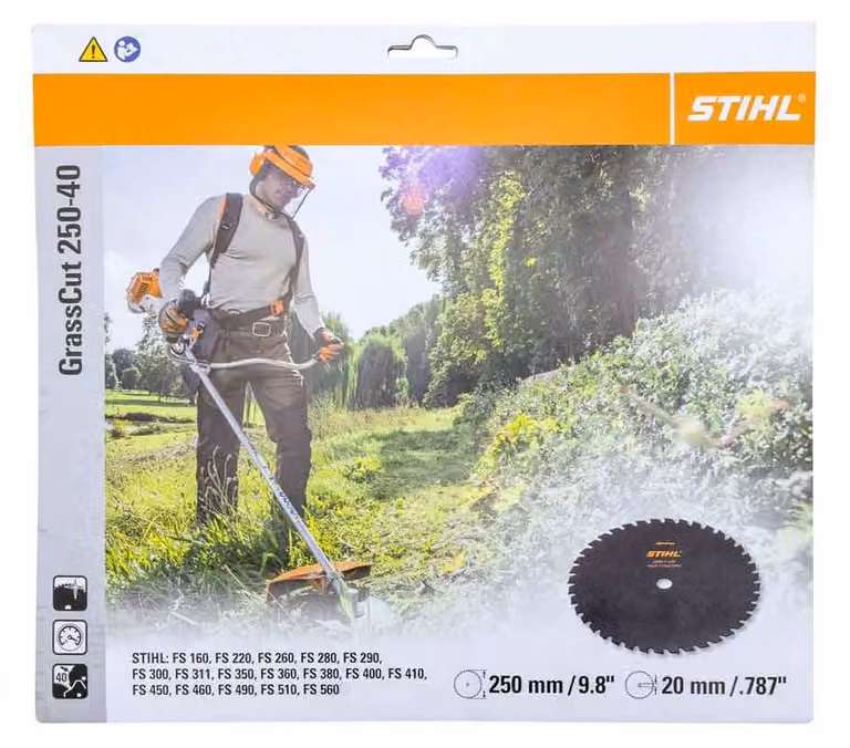 Stihl 40007133806 Lama da taglio per erba 250-40 (40007133806)