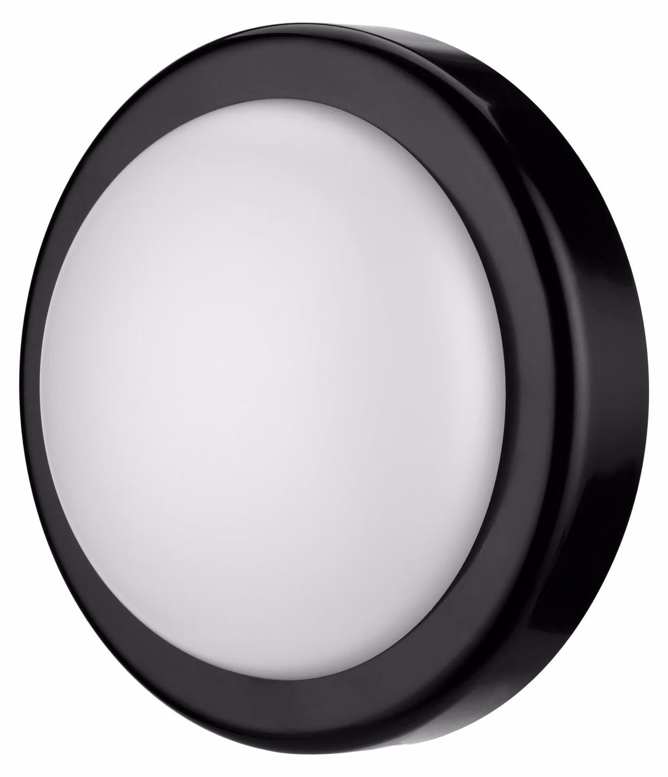 Lampada a LED rotonda da parete, 14W, grado di protezione IP44, diametro 20cm, 1000 lumen, 6500K, colore nero