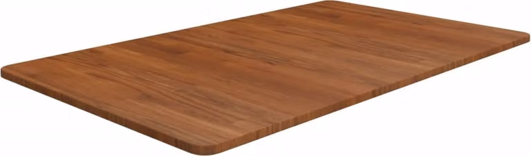 Piano lavabo Testa di moro 100x60x1,5 cm in legno massiccio trattato