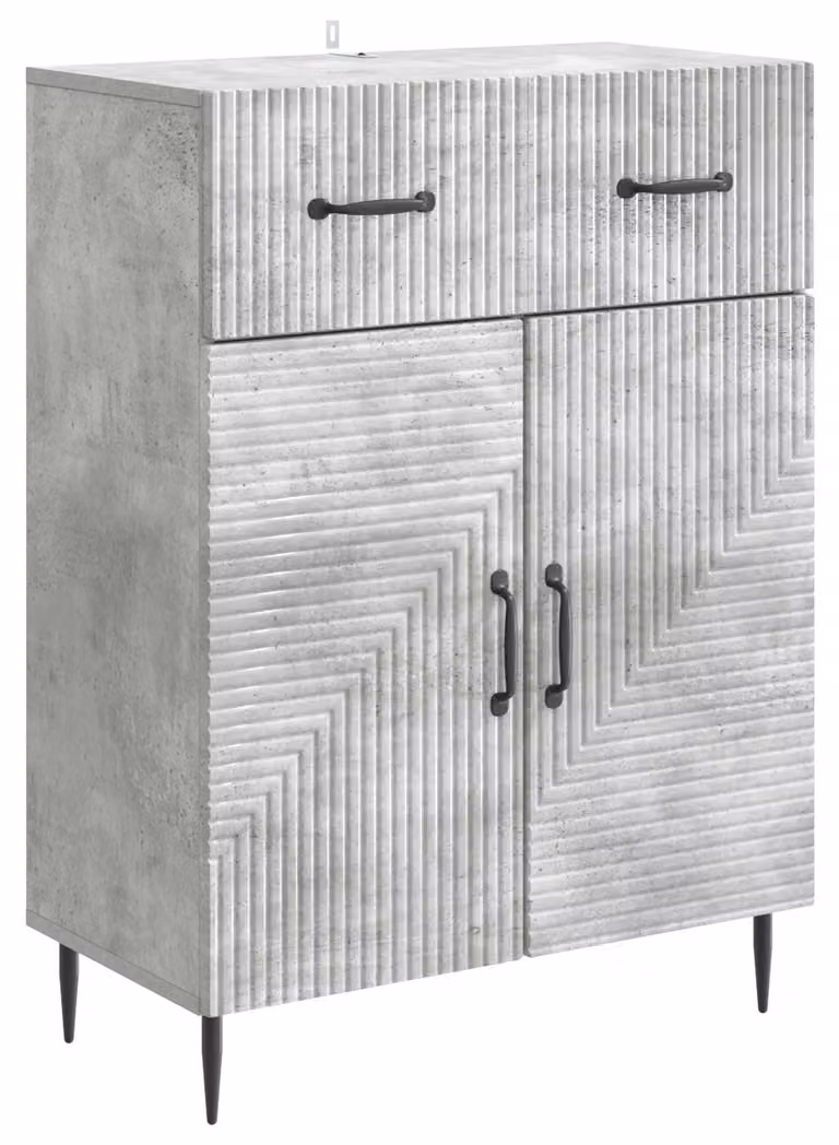 Credenza con cassetto Grigio Cemento 66 x 34,5 x 89,5 cm