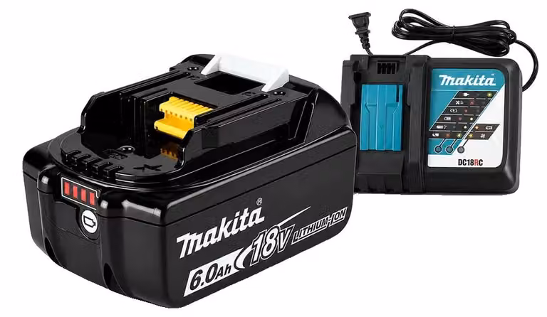 Batteria ricaricabile, capacità 6,0Ah, compatibile con gli utensili 18V LXT, caricabatterie rapido 6Ah X1 DC18RC, 18V