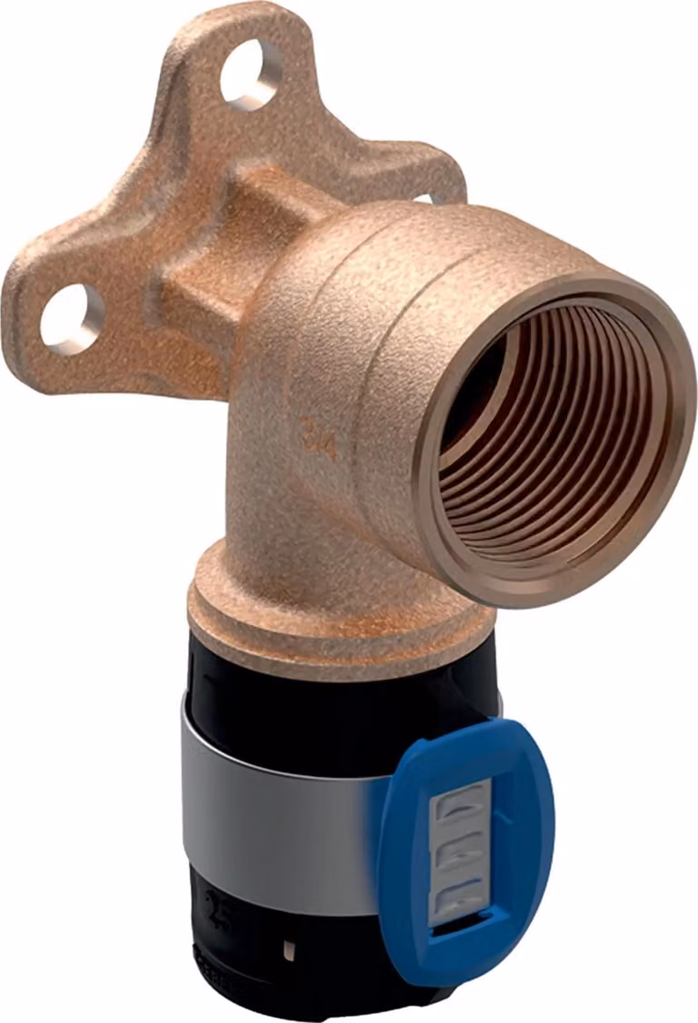 Geberit GE FlowFit, raccordo angolare, RG+, d16 mm x Rp1/2, L 3,6 cm, 1 pz.