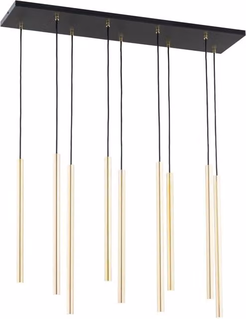 Lampada a sospensione glamour oro Selter Emibig 9xG9