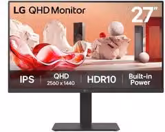 Monitor LG 27 pollici 27BA54QB B QHD 2K IPS 75Hz Nero