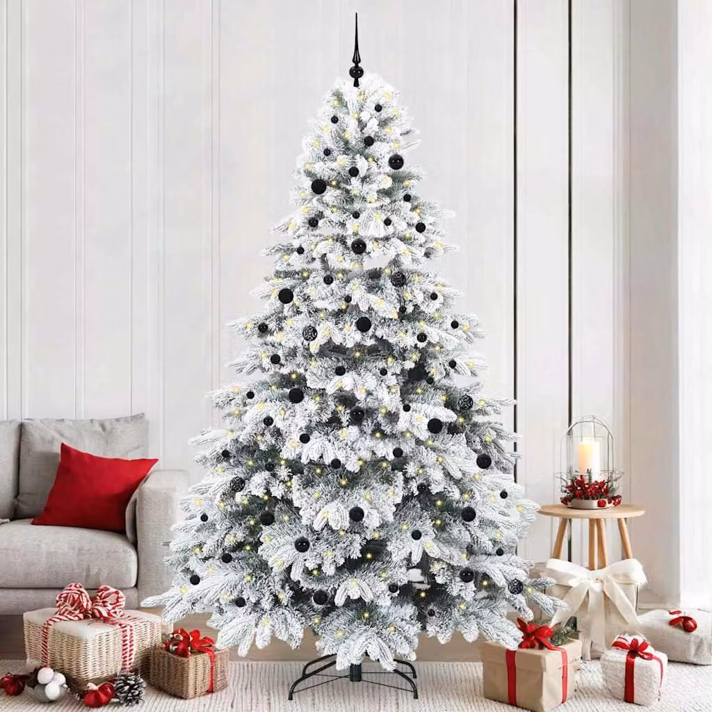 Maison Exclusive - Albero di Natale artificiale con 300 luci LED bianche, altezza 240 cm, realizzato in PE e PVC