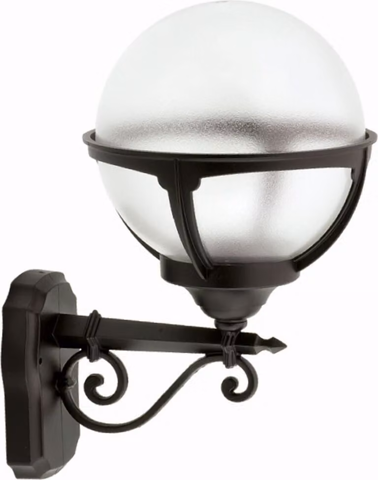 Lampada da parete per esterni IP44 nero E27 alluminio luce esterna vintage parete cortile giardino