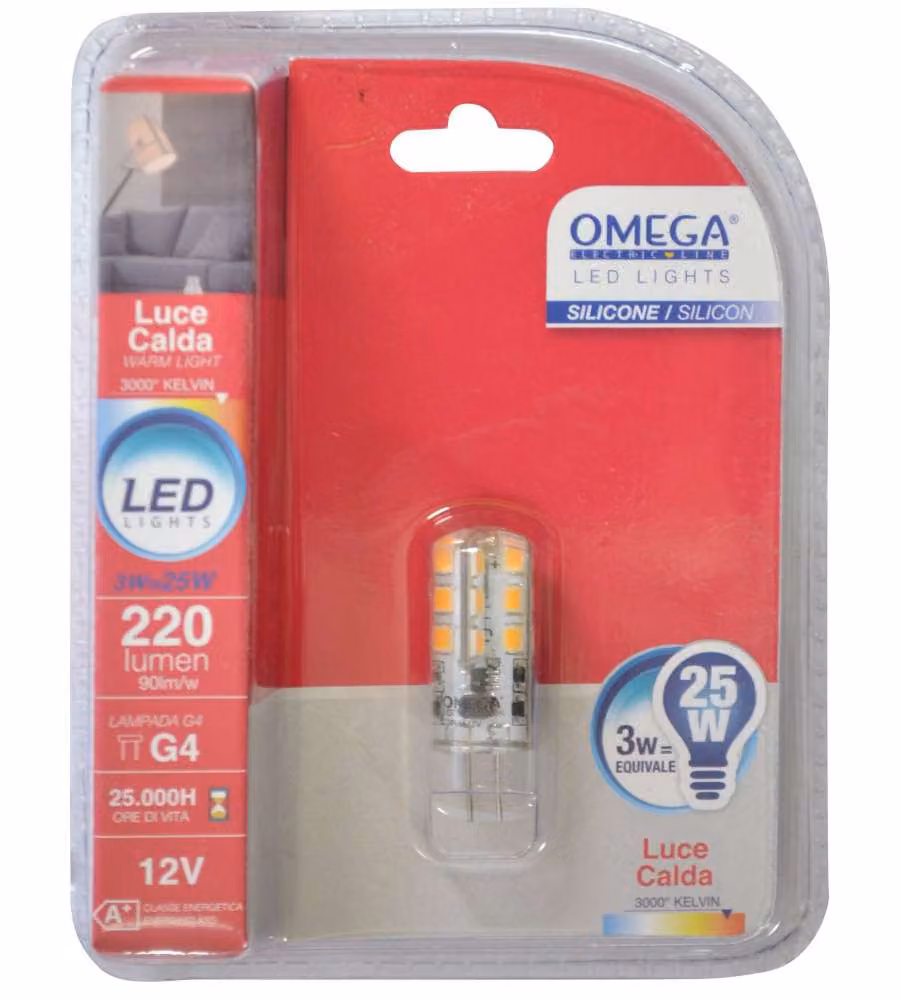 Lampadina  mini tubolare LED 3W 3000K