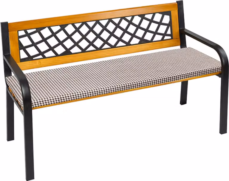 Panchina liscia - 40x140 cm - Marrone