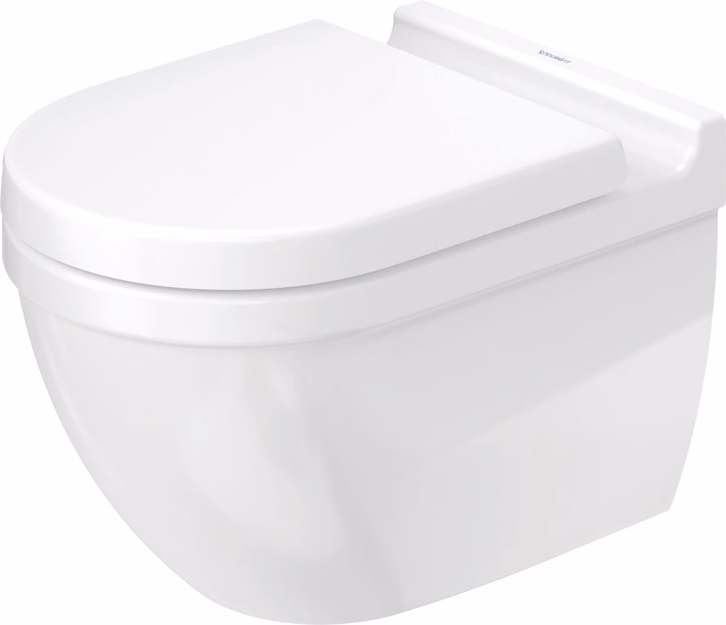 Duravit WC suspendu Starck 3 540mm WC à évacuation verticale, fixation cachée, rimless, blanc, 2527090000, 2527090000