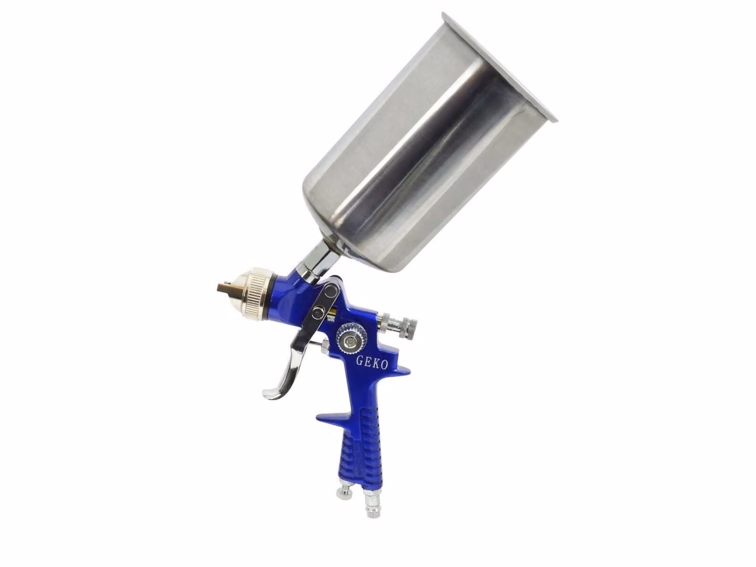 Pistola a spruzzo professionale con ugello 1,4 e serbatoio in alluminio da 600 cm3 Geko