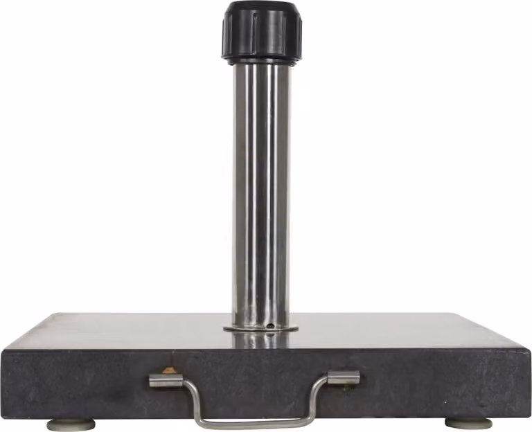 Supporto per ombrellone quadrato in granito - 45x45cm - 27kg - antracite