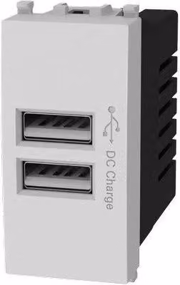 Presa Usb Avp Bianco 2 Prese Usb a 2.4 5 V 8 Pezzi