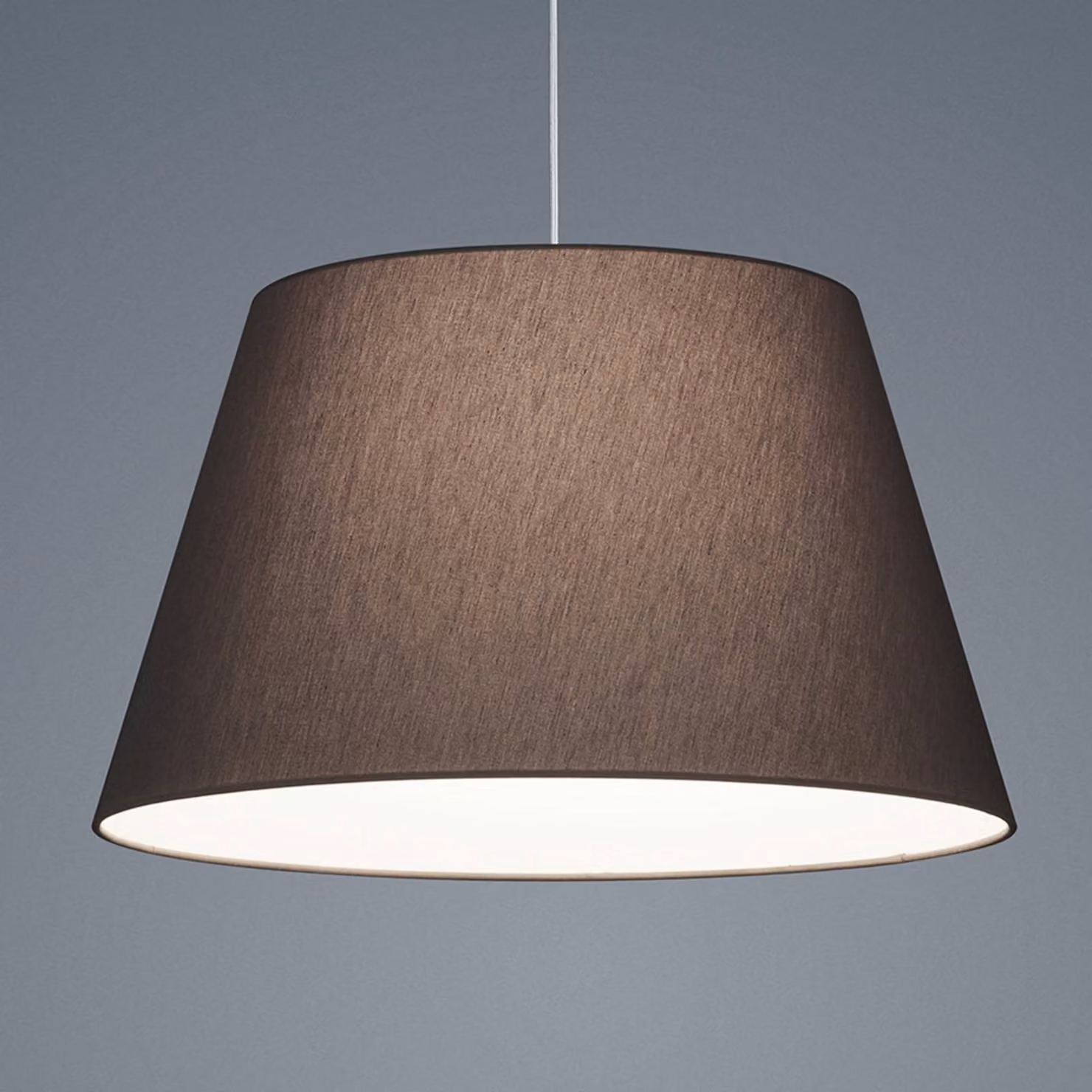 Helestra Lampada a sospensione Certo, dimmerabile, Nero, Soggiorno / Sala da pranzo, Tessuto / Stoffa / Seta, Moderno, Lampada a sospensione