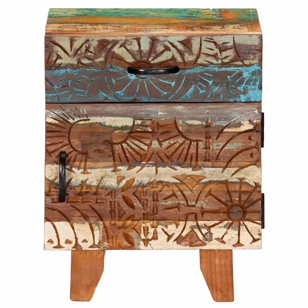 Comodino da parete Design Mania in legno multicolore con finitura laccata e design mid-century – 2