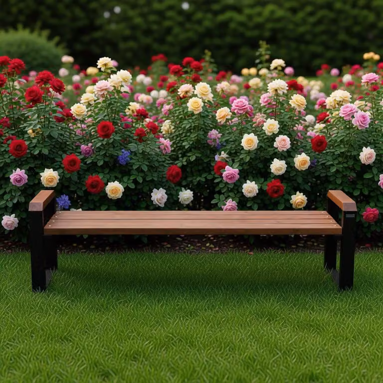 Panchina da giardino Panchina fissa Panchina in legno Marrone 200 cm