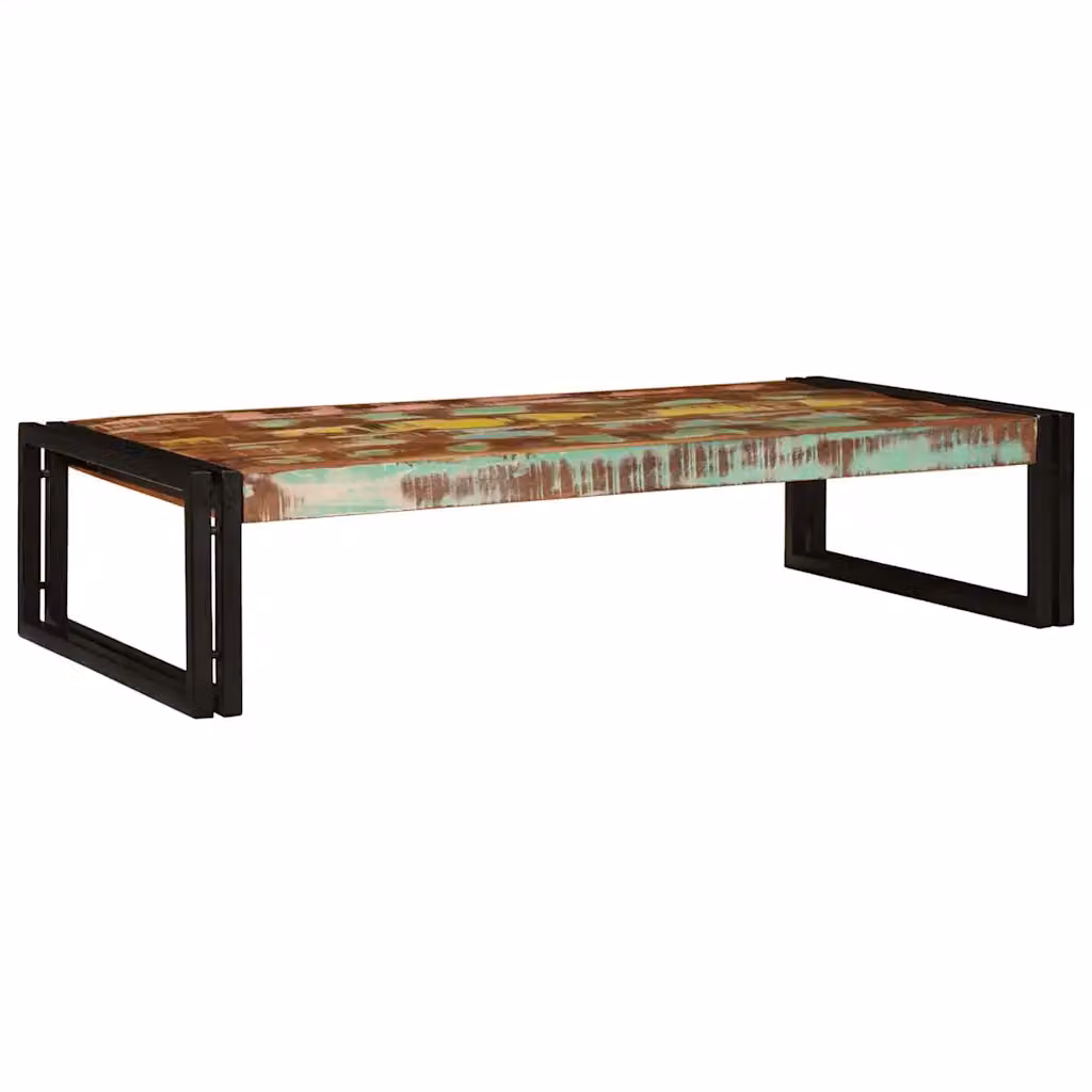 vidaXL Mensola da bagno moderna in legno e metallo, Multicolore, L 100 x P 50 x H 23 cm