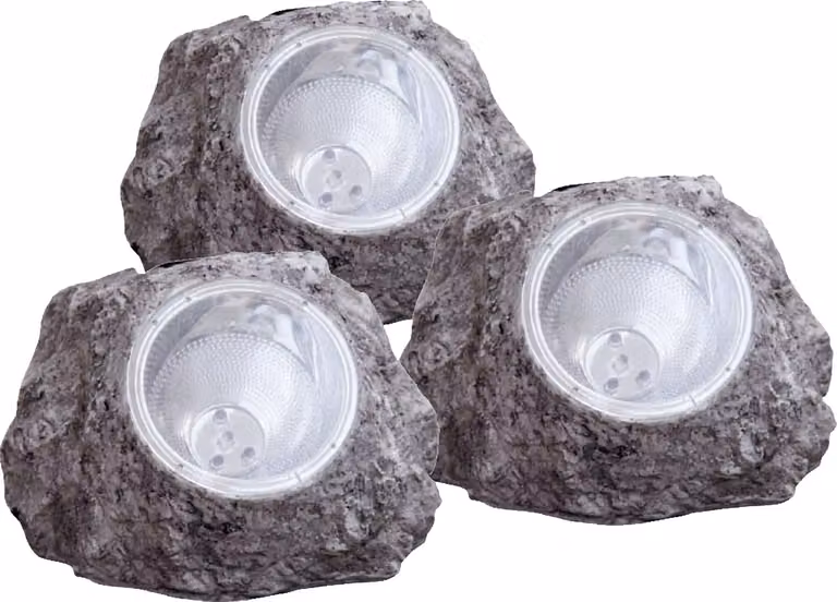 GLOBO Solar Light Garden Stone Set Lampada solare da esterno Luce solare 3302-3