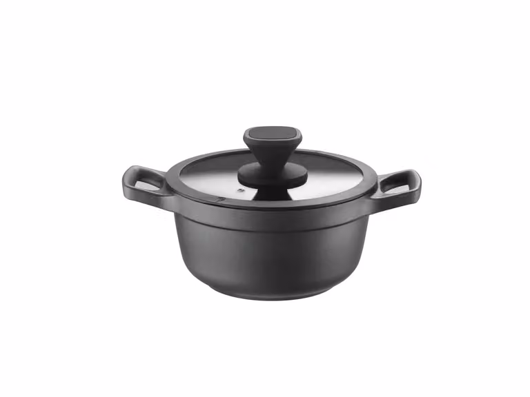Casseruola Fonda per induzione, linea Pro, con coperchio, diam.28cm