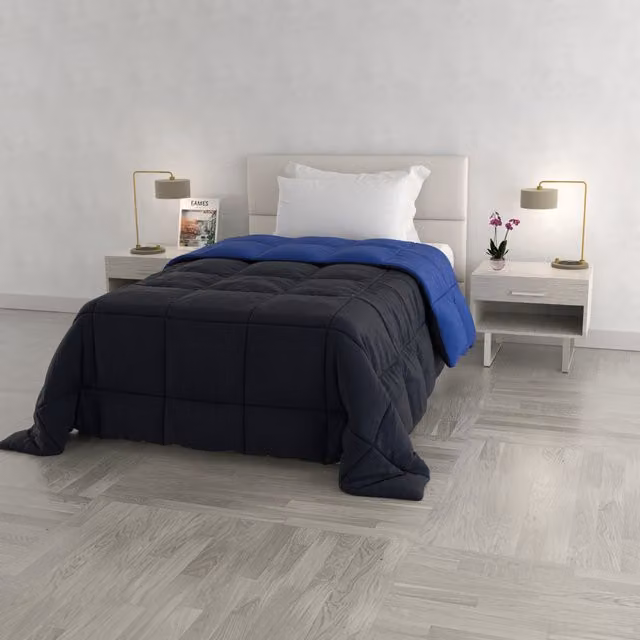 Trapunta singola double face blu Datex