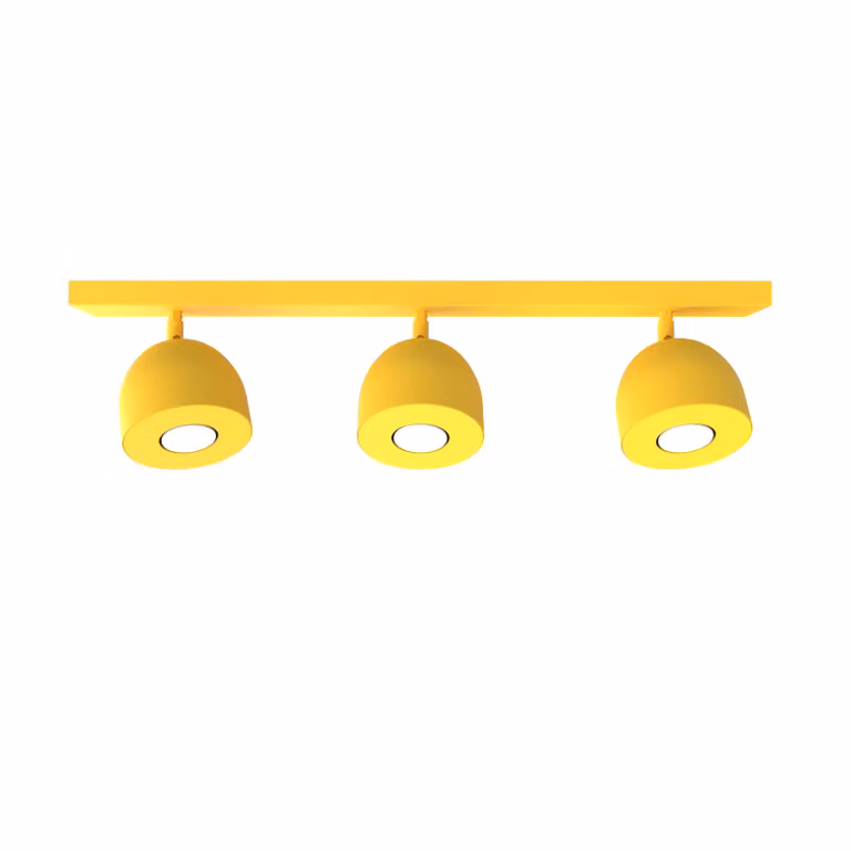 Lampada Da Soffitto Campanella 3X Monocolore Opaca