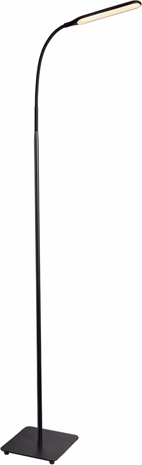 Lampada da terra LED TaoTronics TT-DL072 Pro, dimmerabile, 10W, 550 lm, temperatura luce (3000-6000K), braccio flessibile, 173 cm, Nero, Classe energetica F