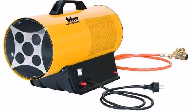 Generatore di aria calda Vigor Mcs-11 da 10,5 kW giallo
