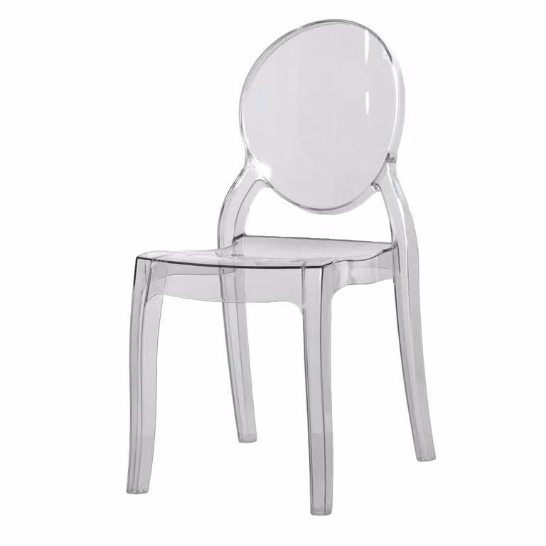 Sedia da pranzo Vestiamo Casa in polipropilene trasparente H 89,5 x L 41 x P 50 cm