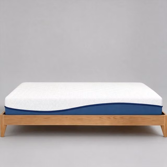 Desviae Materasso matrimoniale 140 × 190 × 20 cm in memory foam gel e schiuma al tè verde con rivestimento sfoderabile