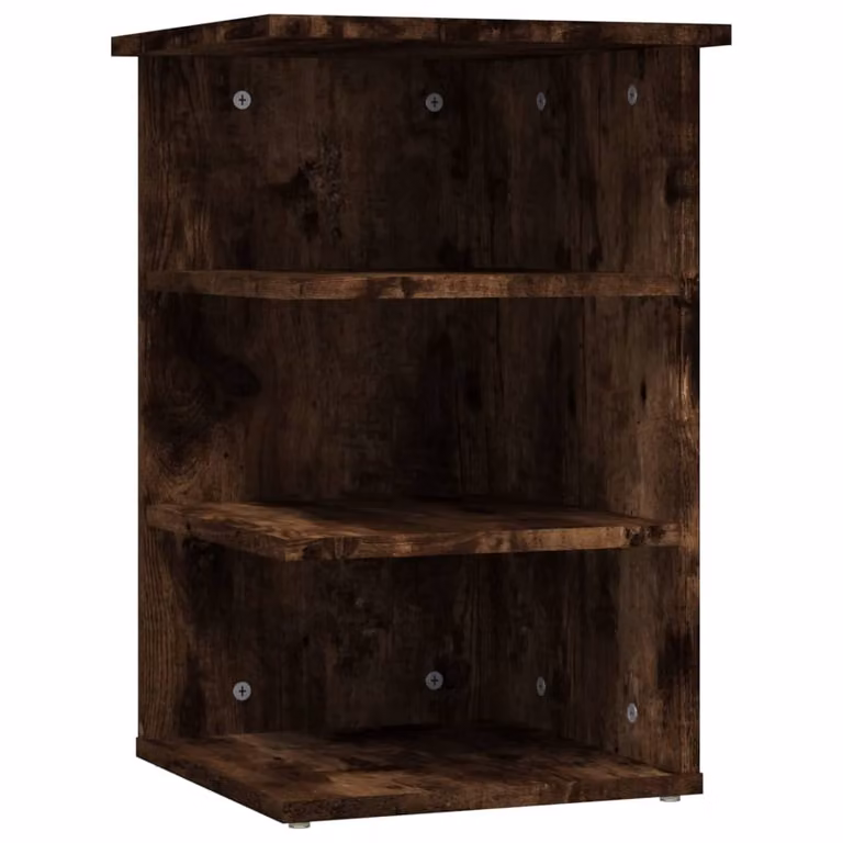 Mobiletto Laterale Rovere Fumo 35x35x55 cm in Legno Multistrato