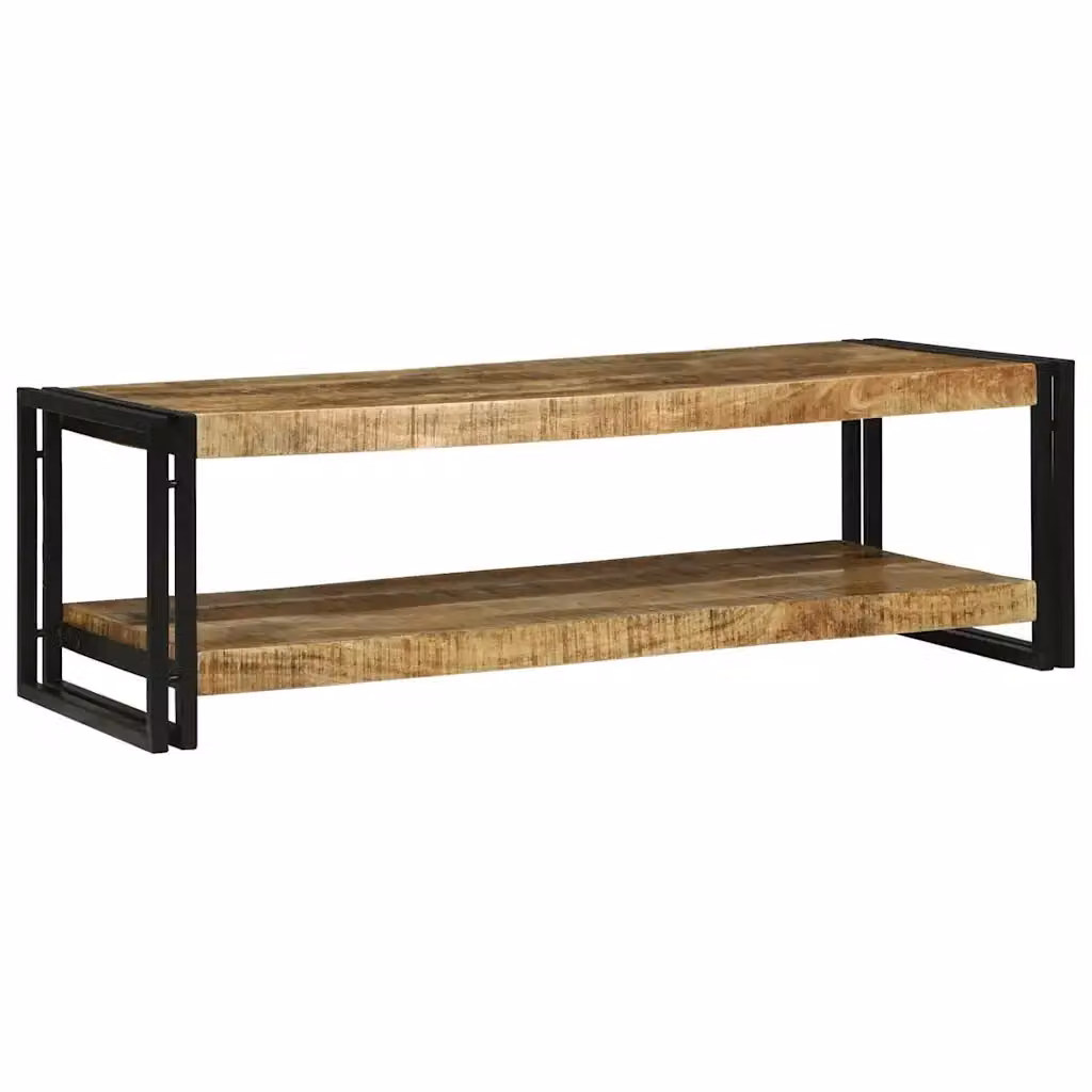 Tavolino da salotto rettangolare vidaXL in legno di mango massello marrone con finitura opaca – 2